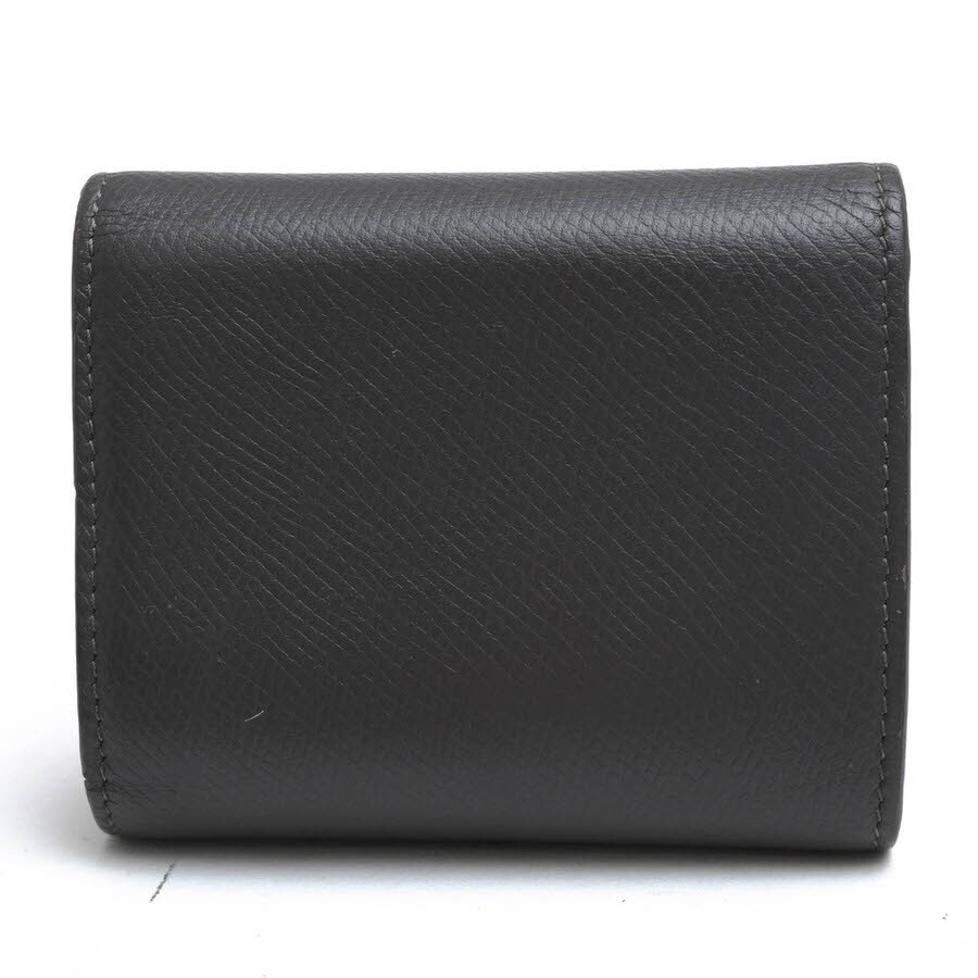 CELINE Small Trifold Wallet 10B573BEL ESSENTIALS Grained Calfskin Leather Japane thumbnail 2