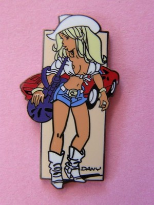 Anstecknadeln Les Coquines De Dany Nr. 3 - Maße 22 x 35 mm, Comic, Pin Up