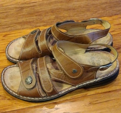 Finn Comfort Germany Women's Gomera Cognac Sandal Size 39 US 8