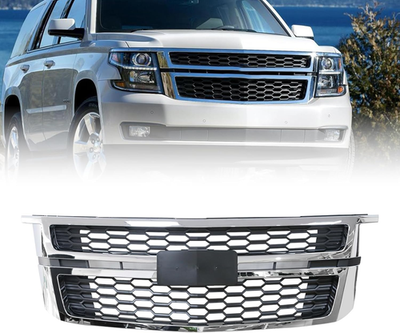 #ad Front Upper Grille For 2015 2020 Chevrolet Chevy Tahoe Suburban 84724083 Chrome $106.00