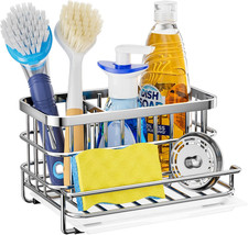 Hapirm Kitchen Sink Organizer, SUS304 Stainless Steel Rustproof Multifunctional