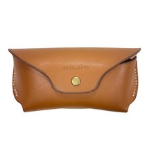 Bajio Vegan Cactus Leather Glasses Sleeve/Pouch Snap Closure Brown