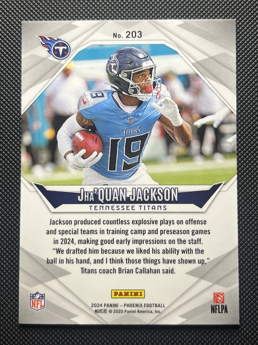 2024 Panini Phoenix Orange Fade Jha'Quan Jackson RC #203 Tennessee