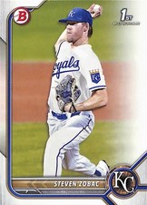 2022 Bowman Draft #BD-101 Steven Zobac Kansas City Royals 1st Bowman