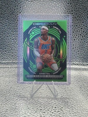 2024-25 Panini Obsidian - Orbital Shai Gilgeous-Alexander Electric Etch Green/25