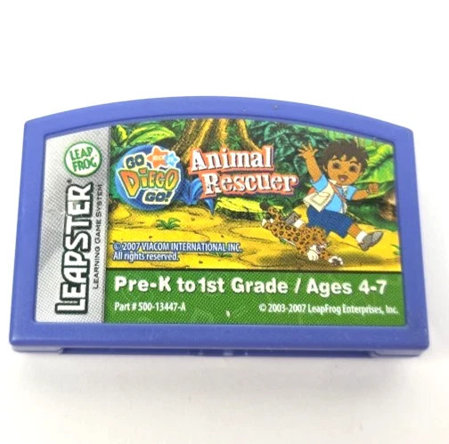 LOT of 4 LeapFrog Leapster Learning Game Cartridge Star Wars Diego Cars Pet Pals - Image 3 of 4