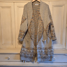 Keren Hart SW Long Open Cardigan Duster Sweater XL