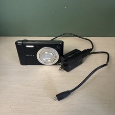 Sony Cybershot DSC-W800 Digital Camera 20.1MP 5x Optical Zoom Black W/ Charger