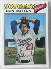 1977 Topps - Don Sutton #620 Los Angeles Dodgers Autographed MLB Card