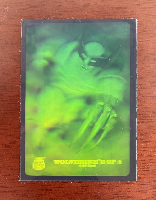 1994 Fleer Marvel Universe Series 5 - 3D Wolverine Hologram Card #2 of 4
