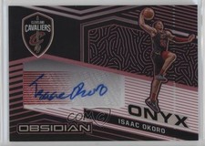 2020 Panini Obsidian Onyx Electric Etch Red 4/5 Isaac Okoro #ONY-IOK Auto 10k8