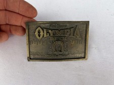 Olympia Beer Solid Brass Belt Buckle Lewis Buckles Chicago