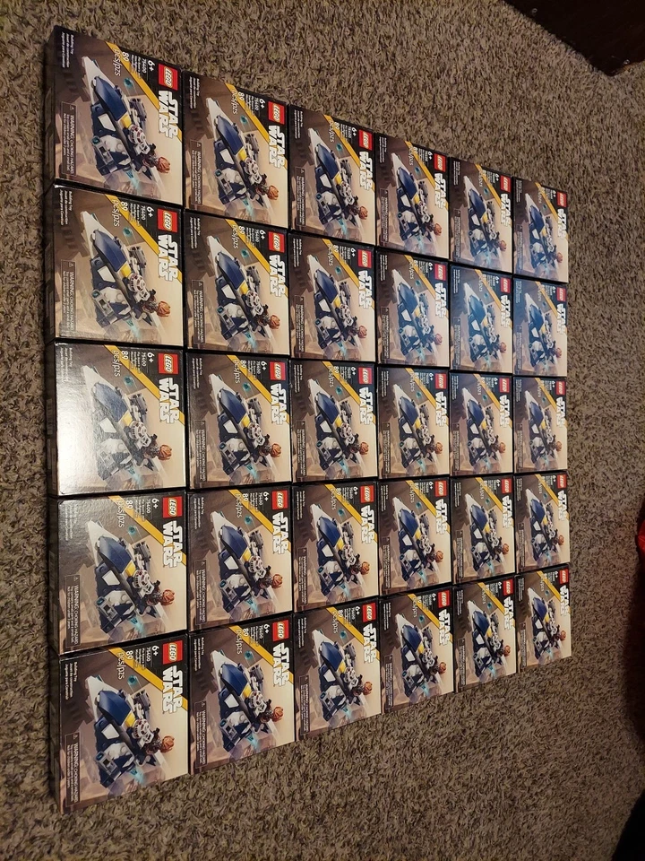 Lote de 25 Lego Set # 75400 Star Wars Plo Koon’s Jedi Starfighter Microfighter Foto 2 de 2