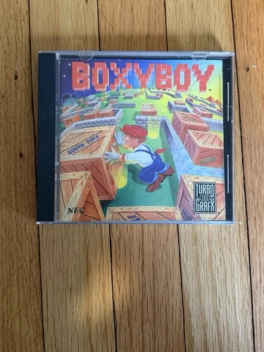BOXYBOY TURBOGRAFX-16 Game with Case and Manual