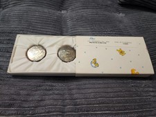 Vintage 2003 Disney Winnie the Pooh My First Tooth  Curl Silver Keepsake Box Se