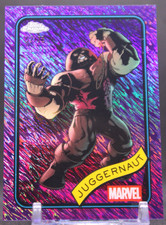 Juggernaut 2025 Topps Chrome Marvel #146 Purple Shimmer Refractor SN 02/75