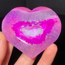106g Rare purple Stone Heart Crystal Specimen Freeform Energy Healing Reiki