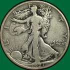 1921 Walking Liberty Half Dollar Choice Very Good VG+ Coin #40244