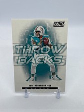 2025 Panini Score Tua Tagovailoa Throw Backs Insert #22 Miami Dolphins