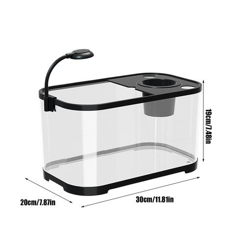 Aquarium Starter Kits Desktop Fish Tank Kit Decorative Fish Tank For Effectual - Picture 2 of 12