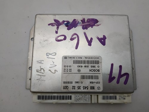 MERCEDES-BENZ A W168 Andere Steuergeräte 0265109630 1685453532 1.70 11012998