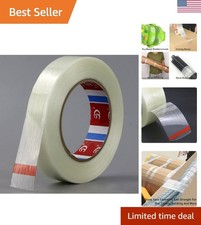 Strapping Tape Heavy Duty Fiberglass Tape Filament Reinforced Packing, 3/4 in...