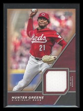 Hunter Greene 2026 Topps Major League Material Game Used Relic Gold /50 #MLM-HG