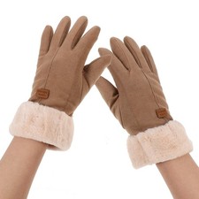 Touch Screen Gloves for Women Women's Padded Thickened Ladies Riding