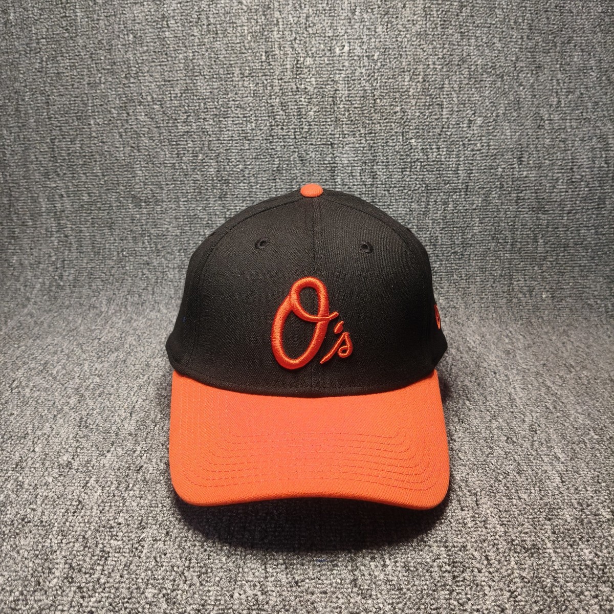 New Era Baltimore Orioles Black Orange Cap MLB Script Logo Hat