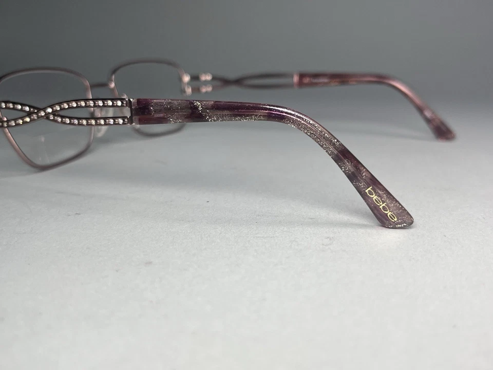 Monturas de gafas Bebe BB5173 770 ORO ROSA ojo de gato cristales de Swarovski 53-17-135 Foto 3 de 4