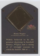 2002 Fleer Fall Classic Hall of Fame Plaques 83/1936 Honus Wagner #3HF HOF sh7