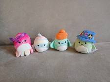 Squishville RARE Sea Life Bundle x 4 - Maggie, Antoni, Orzella (with hats) Canda