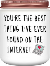 Valentines Unique Day Gifts for Her, Girlfriend, Wife, Funny Lavender Candle Gif