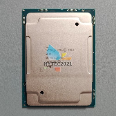 Intel Xeon Gold 6234 3.3GHz 8 Cores 16 Threads TDP 30W Processor LGA3647 CPU
