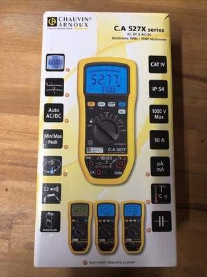 C.A 527X Digitaler Multimeter LCD Bargraph-Anzeige: 61Segm 5x/s CHAUVIN A