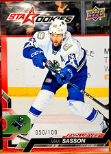 2024-25 Upper Deck AHL Hockey Exclusives #141 - Max Sasson - Abbotsford Canucks