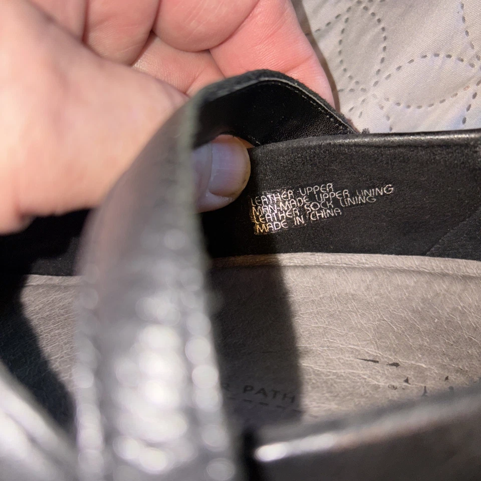 Zapatos planos Mary Jane informales de cuero negro Earth Newton para mujer talla 11B Foto 2 de 4