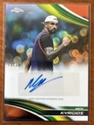 2025 Topps Chrome Nick Kyrgios Autographs Orange Refractor Auto #d 19/25