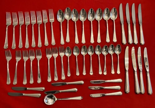 Gorham Fairfax Sterling Silver 48 piece Set Approx. 2250 Grams