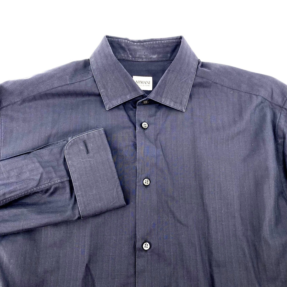 armani collezioni modern fit dress shirt Armani Collezioni Light blue cotton modern fit shirt|ZCCM5LZC37C700