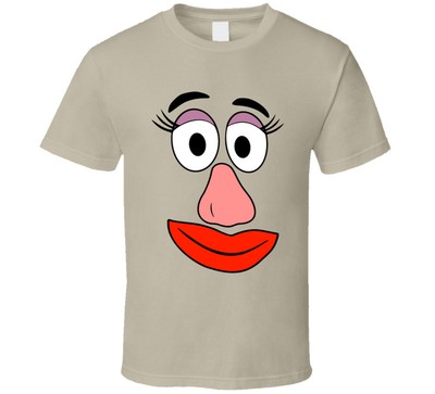 Mrs Potato Head Face Couples Halloween Costume T Shirt