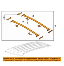 NEW OEM Ford Roof Rack Cross Bar Kit BB5J-78550B08-AA5YGY Explorer 2011-2015