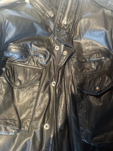 Mens Black Leather Balmain Jacket | eBay