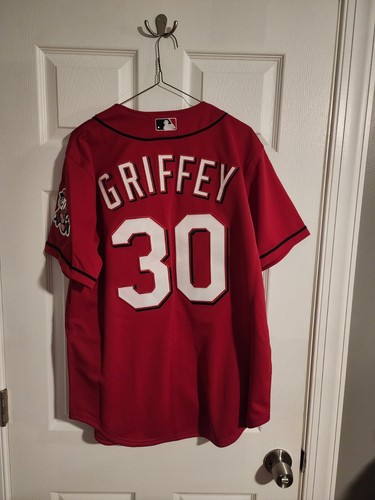 100% Authentic Mitchell & Ness 2005 Ken Griffey Jr Reds Jersey Sz 44 Large - Picture 5 of 5