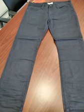 Rivet De Cru Mens Caviar Black Relaxed Straight Jeans MSRP 138 Free Ship