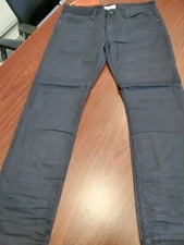 Rivet De Cru Mens Caviar Black Relaxed Straight Jeans MSRP $138 Free Ship