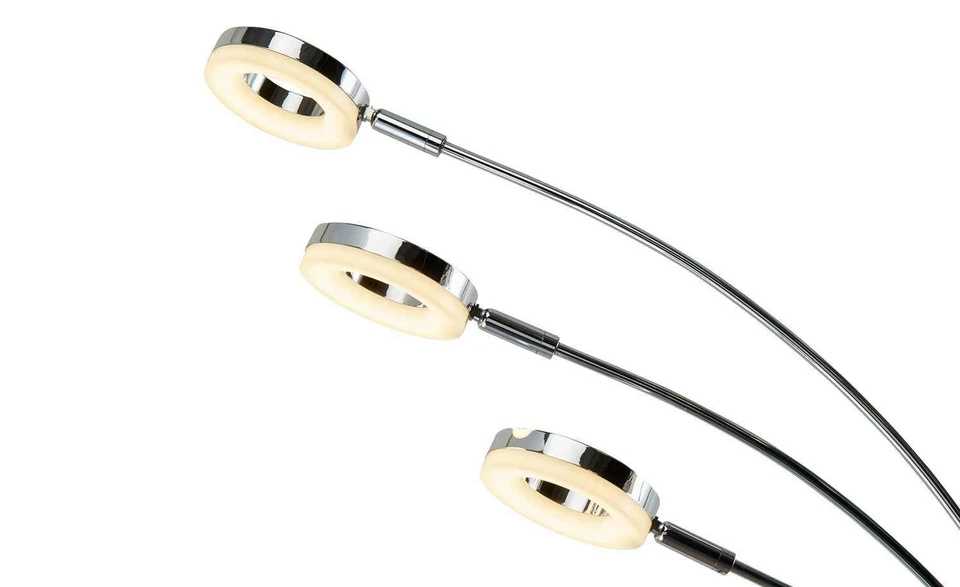 LED-Bogenleuchte 5-flammig chrom Silber Kunststoff 20,0cm B x 200,0cm H KHG - Bild 3 von 4