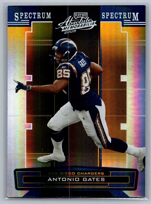 /100 2005 Playoff Spectrum Mirror Gold #120 Antonio Gates - NM-MT *TEXCARDS*
