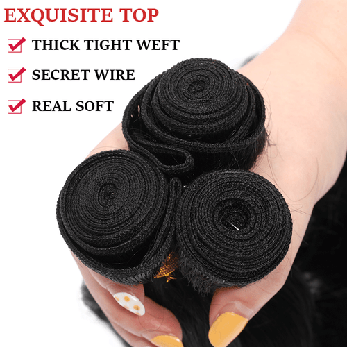 Brazilian Body Wave 100% Soft Hair Piece 3 Bundles 300g As Human Hair Extensions - Picture 12 of 27