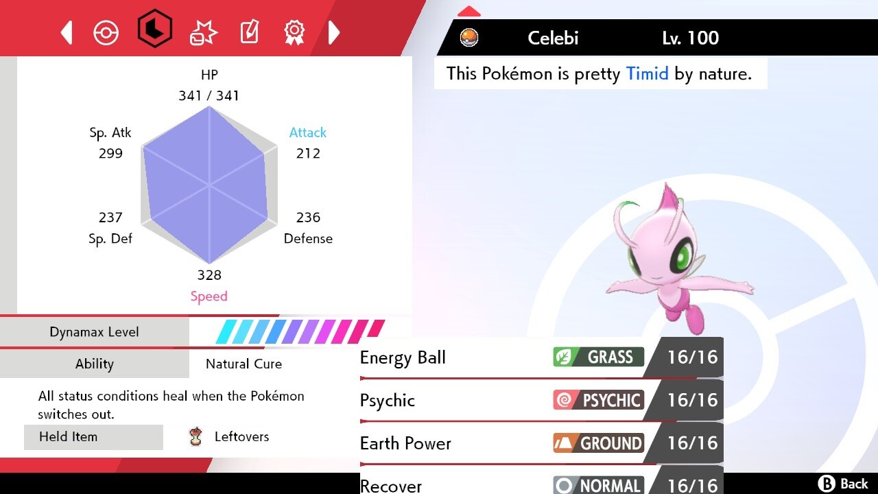 Pokemon Sword and Shield 6iv Shiny Celebi - FAST DELIVERY!